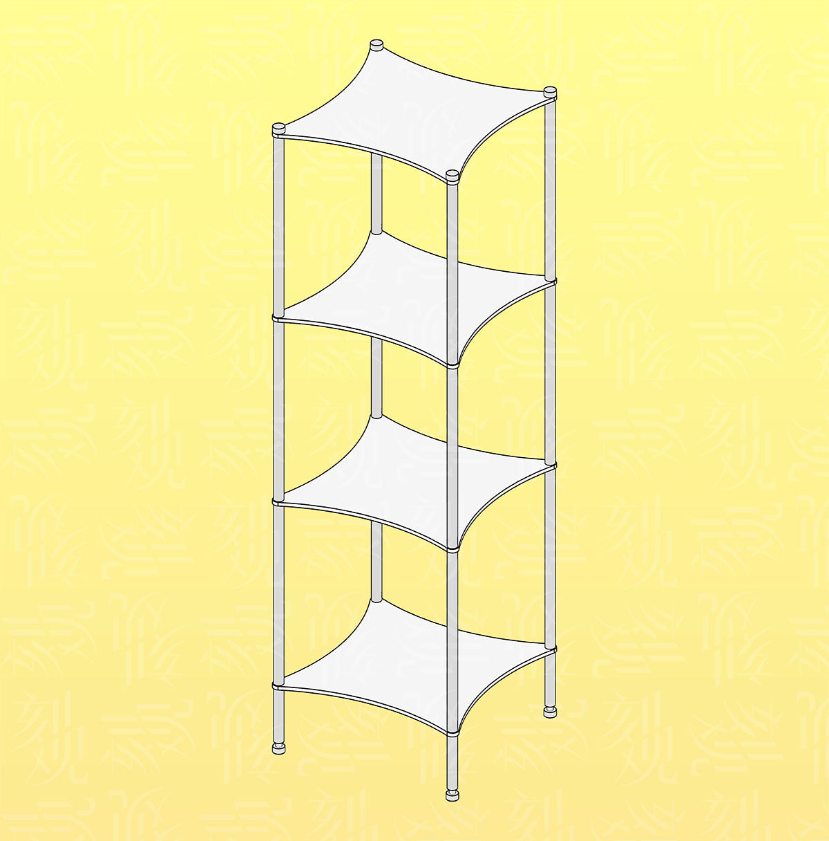Aluminum Desktop Shelf Model 2