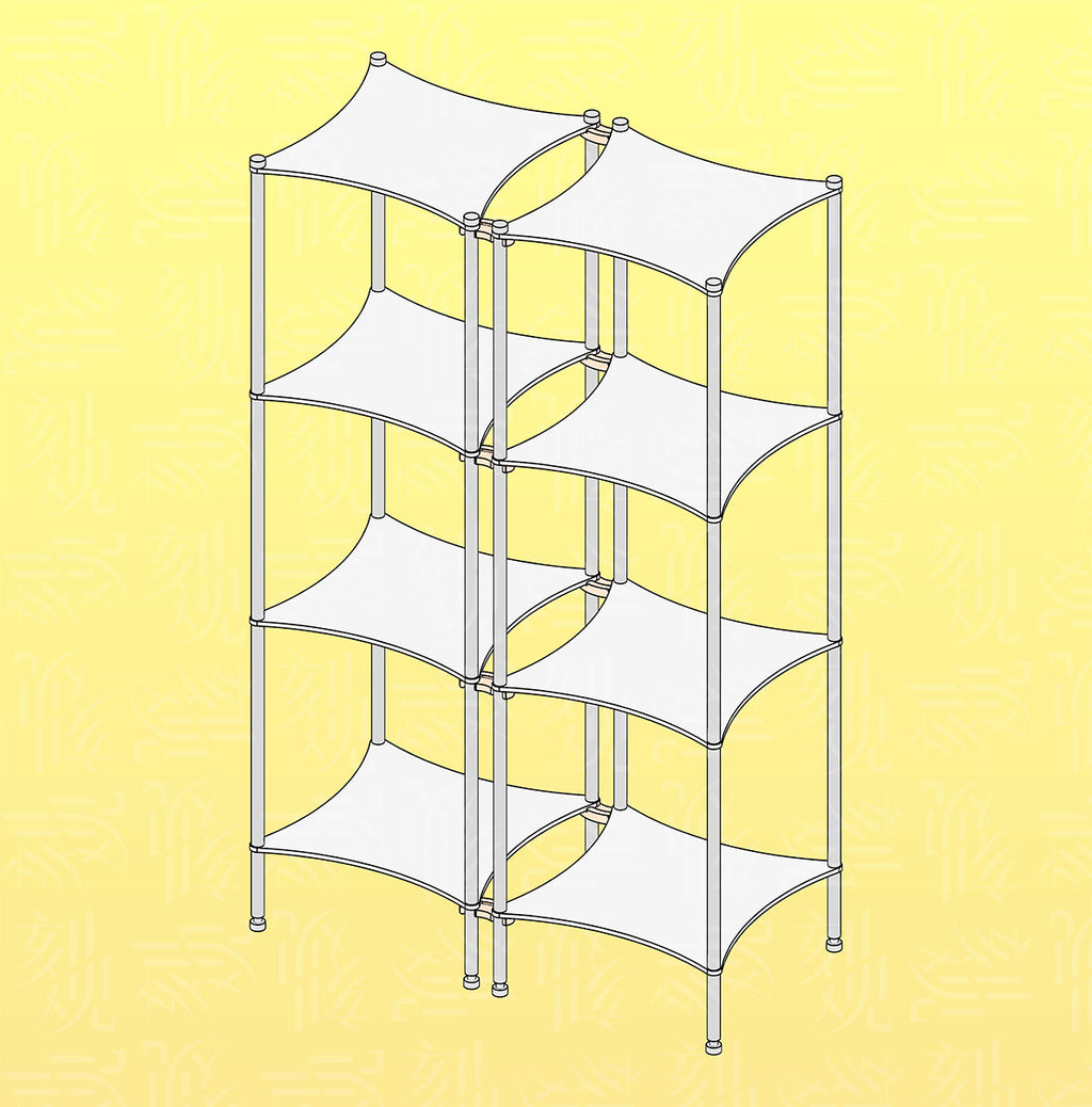 Aluminum Desktop Shelf Model 2