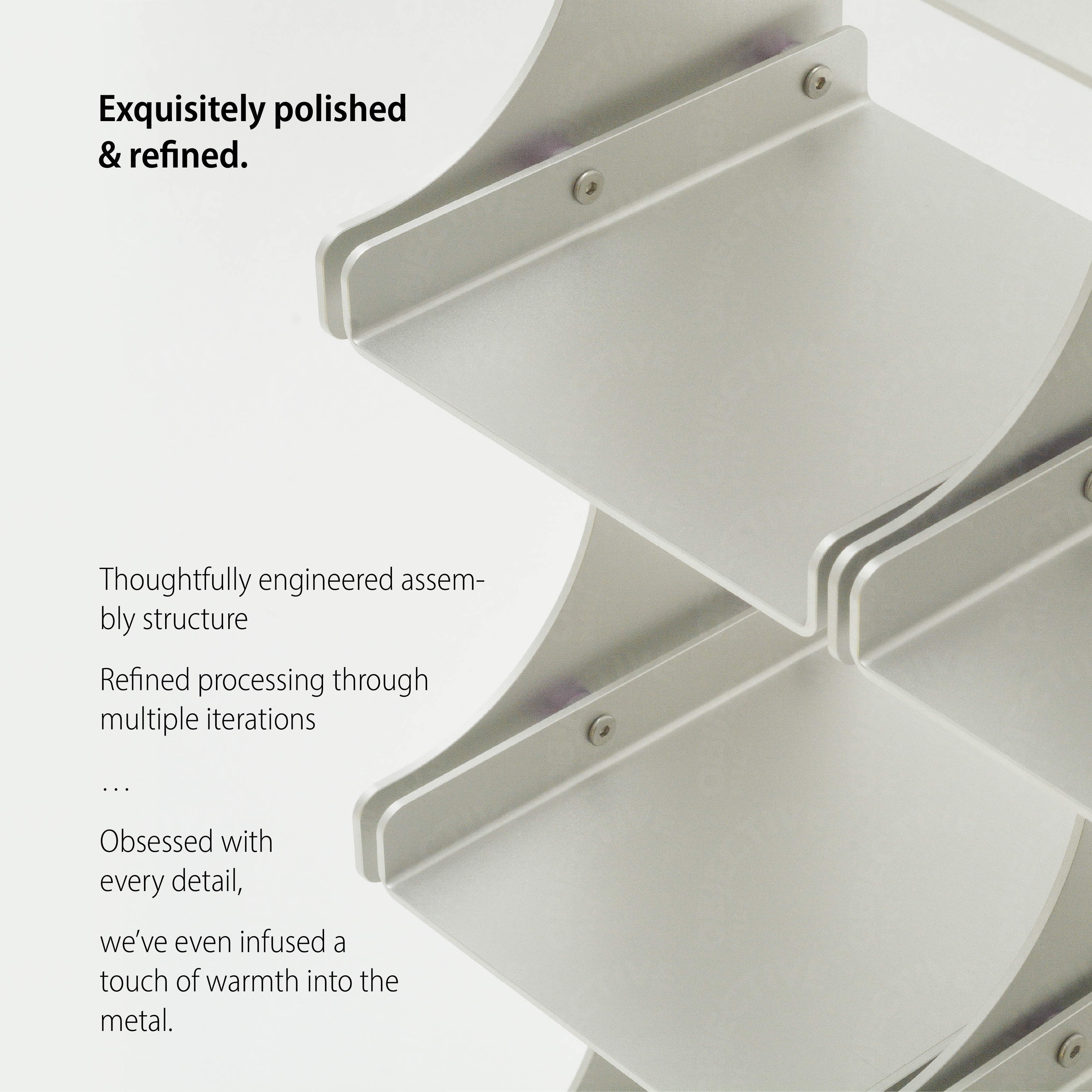 Aluminum Desktop Shelf for mugs