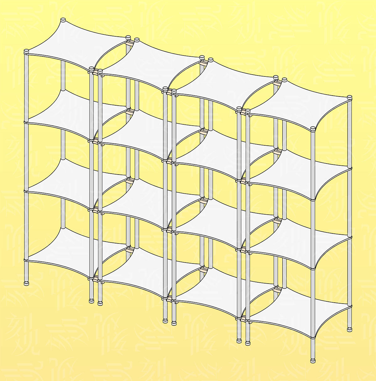Aluminum Desktop Shelf Model 2