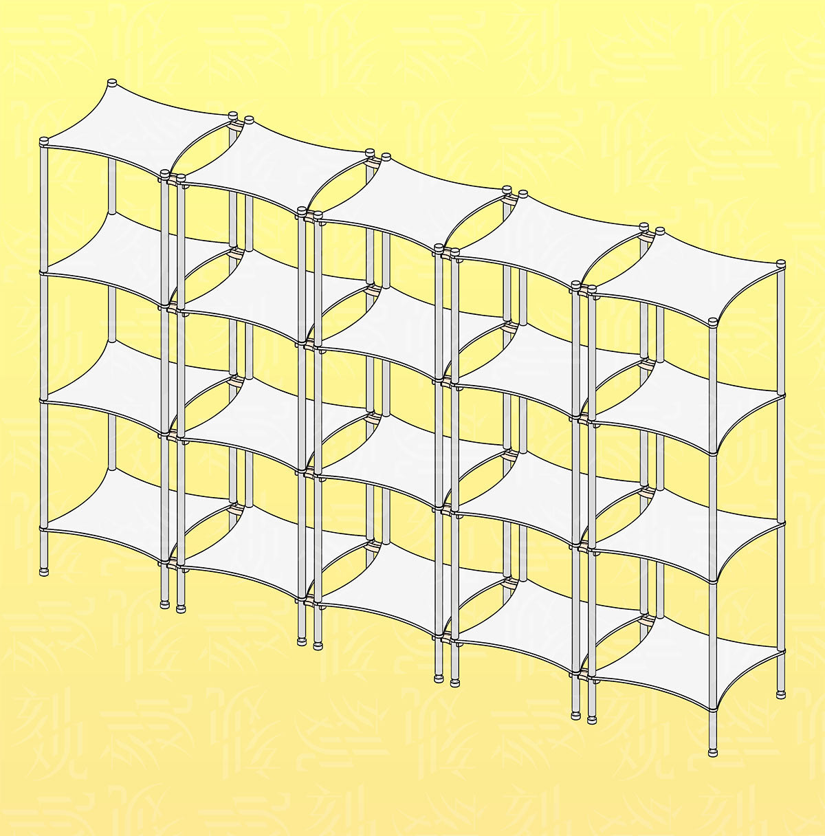 Aluminum Desktop Shelf Model 2