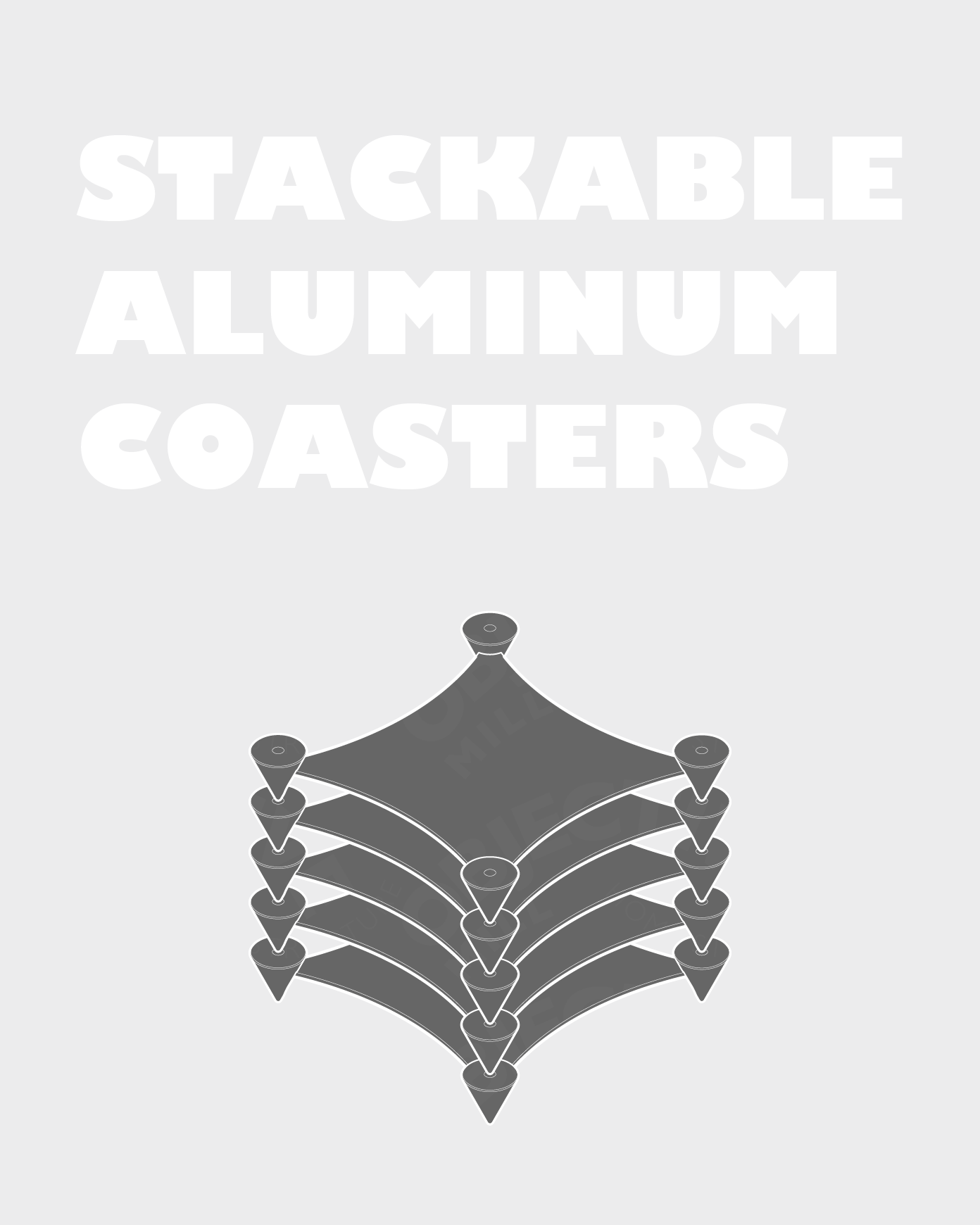 Stackable Aluminum Coasters