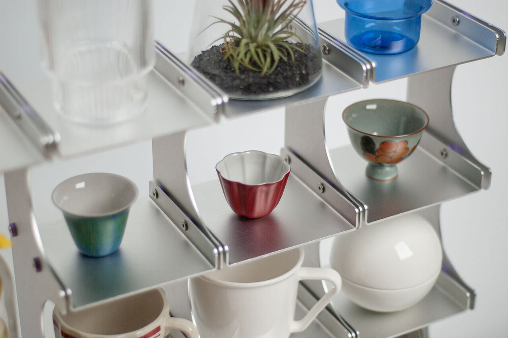 Aluminum Desktop Shelf for mugs