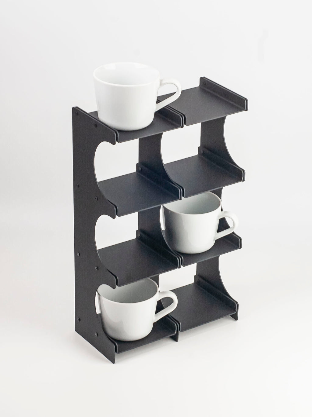 Aluminum Desktop Shelf for mugs