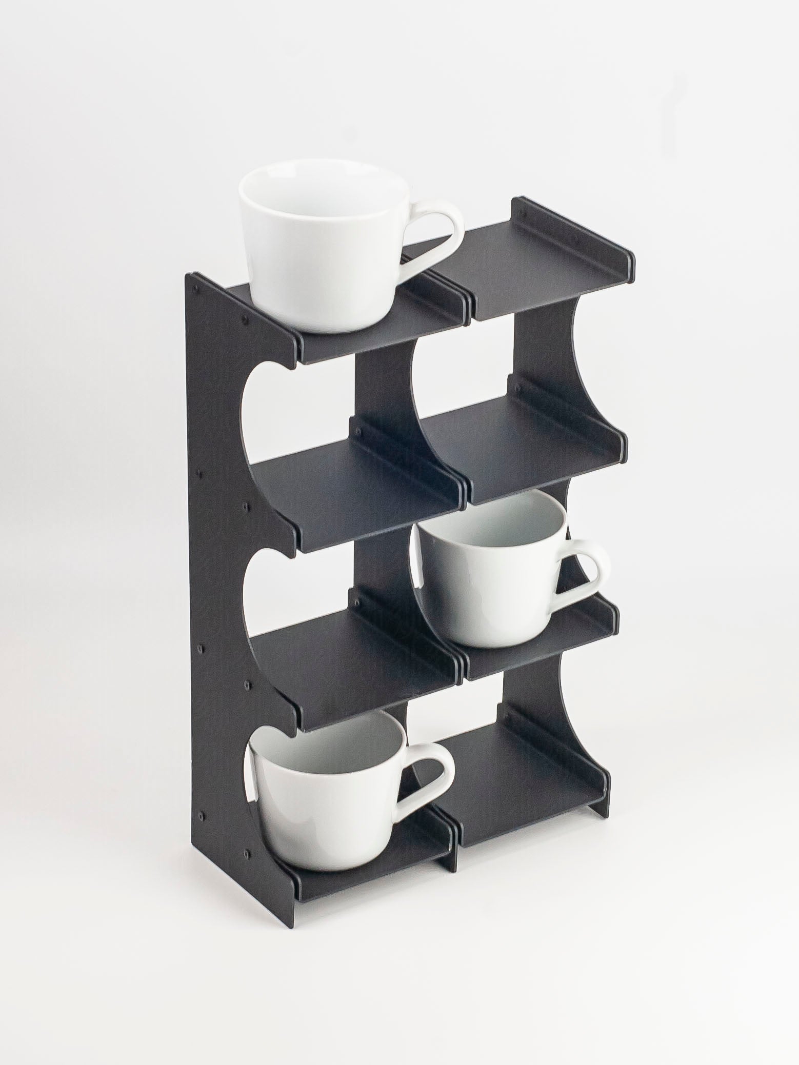 Aluminum Desktop Shelf for mugs