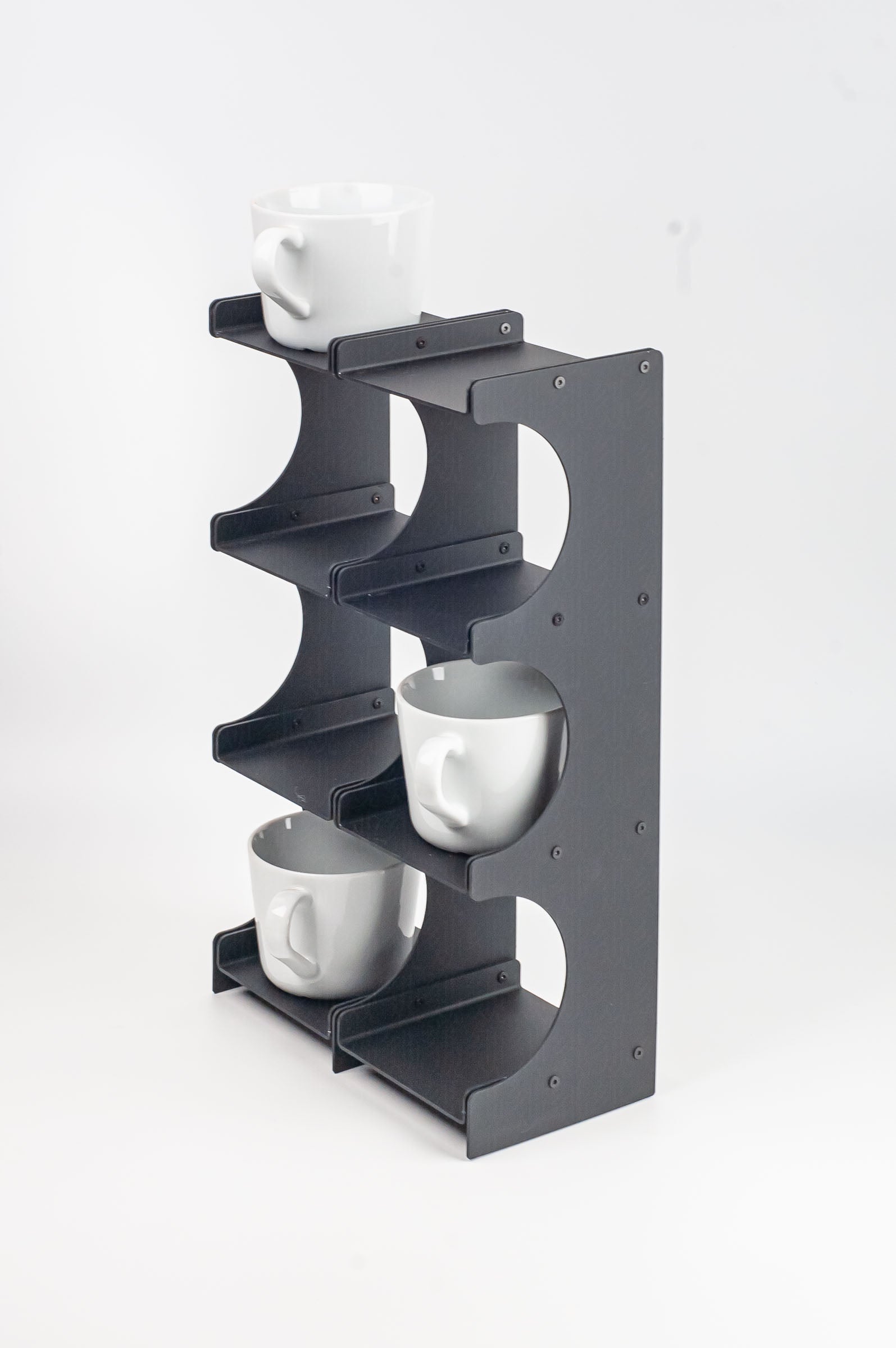 Aluminum Desktop Shelf for mugs