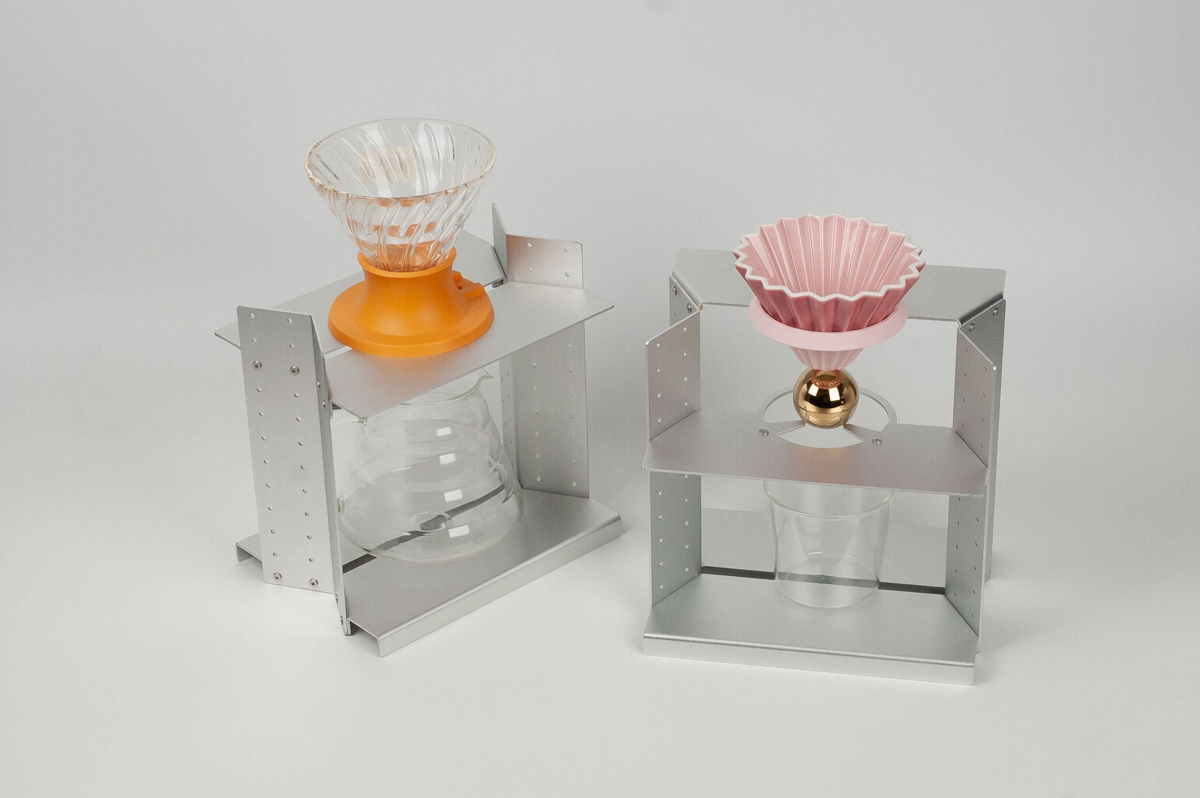 Aluminum pour over coffee stand