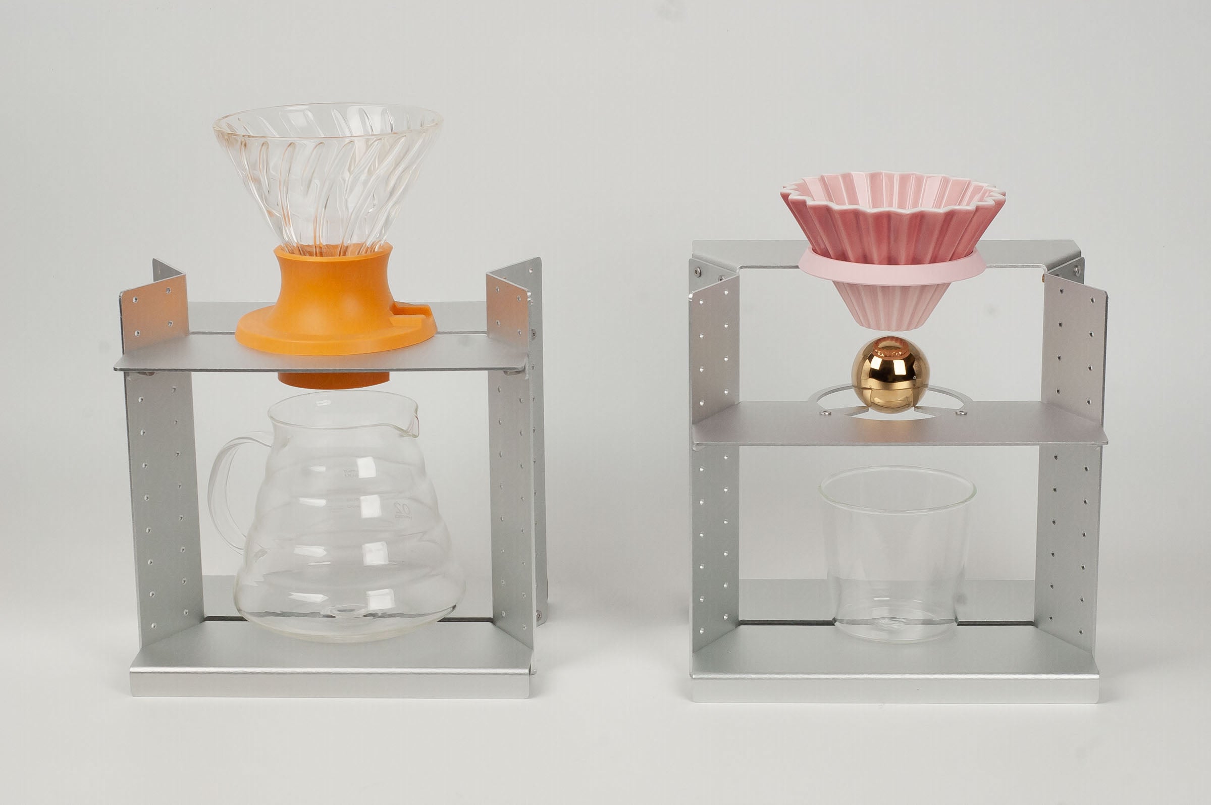 Aluminum pour over coffee stand