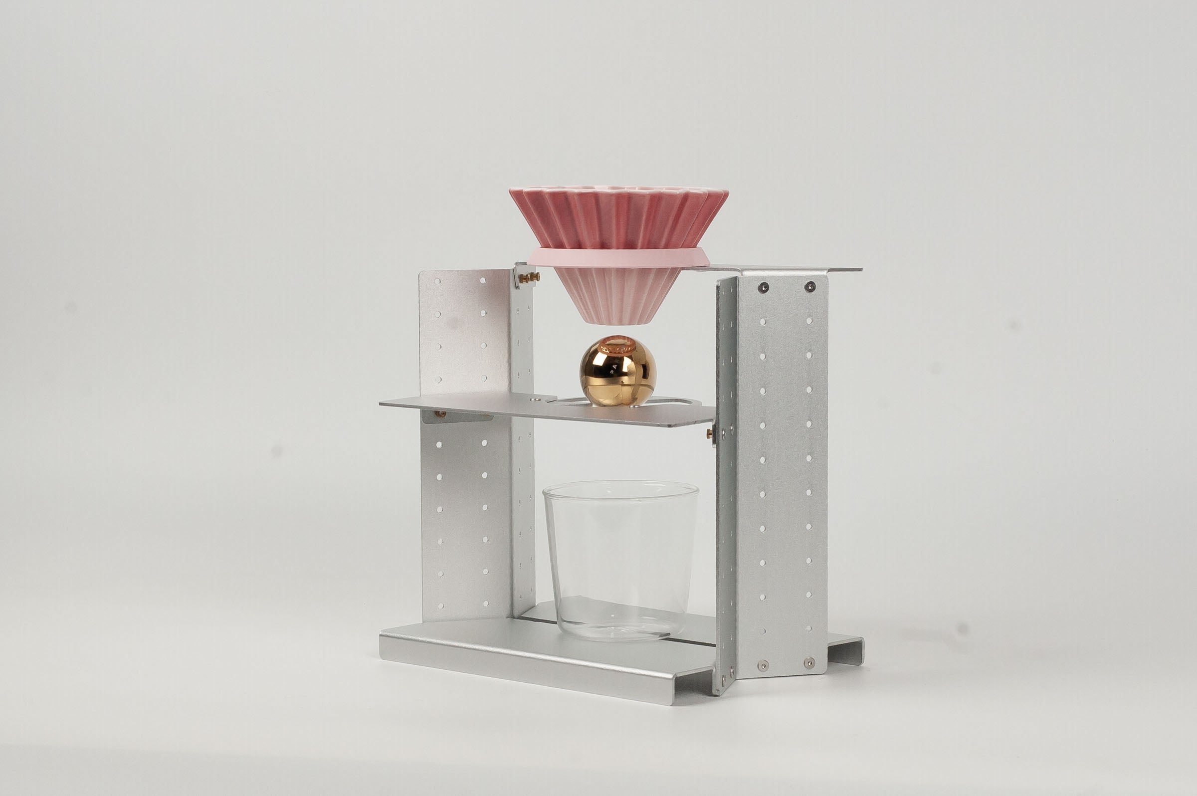 Aluminum pour over coffee stand