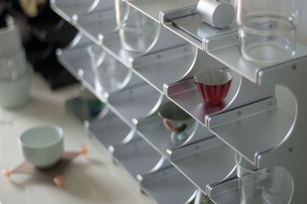 Aluminum Desktop Shelf for mugs